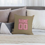 Custom Light Khaki Light Pink Pillowcase
