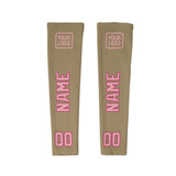 Custom Light Khaki Light Pink Arm Sleeve