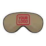 Custom Light Khaki Red Sleep Mask