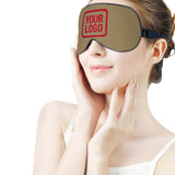 Custom Light Khaki Red Sleep Mask