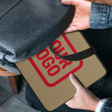 Custom Light Khaki Red Laptop Bag