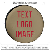Custom Light Khaki Red Truck Tires