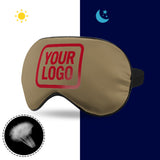 Custom Light Khaki Red Sleep Mask