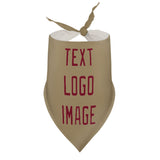 Custom Light Khaki Crimson Red Pet Scarf