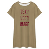 Custom Light Khaki Crimson Red Nachthemd