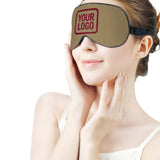 Custom Light Khaki Crimson Red Sleep Mask