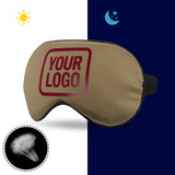 Custom Light Khaki Crimson Red Sleep Mask