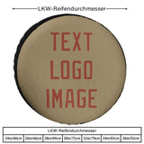 Custom Light Khaki Coral Red Truck Tires