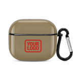 Custom Light Khaki Orange Red AirPods Case (3rd Generation)