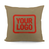 Custom Light Khaki Orange Red Pillowcase