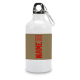 Custom Light Khaki Orange Red Sports Bottle