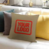 Custom Light Khaki Orange Red Pillowcase