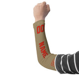 Custom Light Khaki Orange Red Arm Sleeve