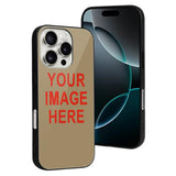 Custom Light Khaki Orange Red Phone Case