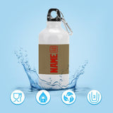 Custom Light Khaki Orange Red Sports Bottle