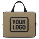 Custom Light Khaki Black Laptop Bag