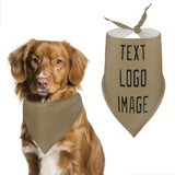 Custom Light Khaki Black Pet Scarf