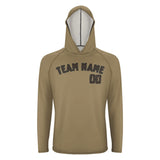 Custom Light Khaki Brown UV-Hoodie