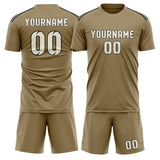 Custom Light Khaki Cream Soccer Jersey
