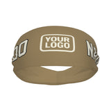 Custom Light Khaki Cream Sports headband