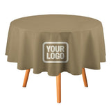 Custom Light Khaki Cream Round Table Cloth