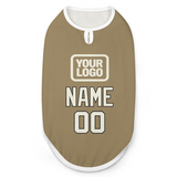 Custom Light Khaki Cream Pet Vest