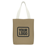 Custom Light Khaki Cream Canvas Tote Bag