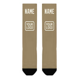 Custom Light Khaki Cream Knee-High Sock