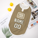 Custom Light Khaki Cream Pet Vest