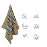 Custom Light Khaki Gray Beach Towel