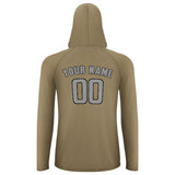 Custom Light Khaki Gray UV-Hoodie