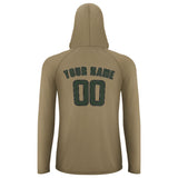 Custom Light Khaki Dark Green UV-Hoodie