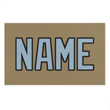 Custom Light Khaki Light Blue Beach Towel