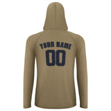 Custom Light Khaki Navy UV-Hoodie
