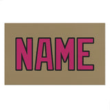 Custom Light Khaki Pink Beach Towel