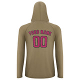 Custom Light Khaki Pink UV-Hoodie