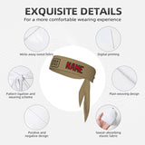 Custom Light Khaki Red Headband