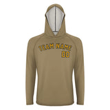 Custom Light Khaki Yellow UV-Hoodie
