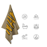 Custom Light Khaki Yellow Beach Towel