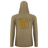 Custom Light Khaki Yellow UV-Hoodie