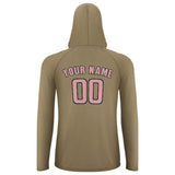 Custom Light Khaki Light Pink UV-Hoodie