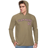 Custom Light Khaki Light Pink UV-Hoodie
