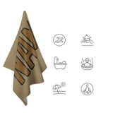 Custom Light Khaki Khaki Beach Towel