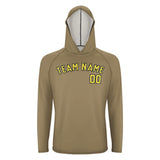 Custom Light Khaki Light Yellow UV-Hoodie