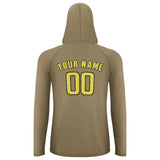 Custom Light Khaki Light Yellow UV-Hoodie