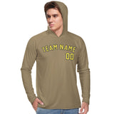 Custom Light Khaki Light Yellow UV-Hoodie