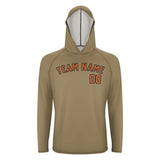Custom Light Khaki Orange UV-Hoodie