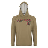 Custom Light Khaki Copper Rose UV-Hoodie
