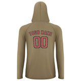 Custom Light Khaki Copper Rose UV-Hoodie
