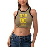 Custom Light Khaki Gold Sleeveless Tank Top